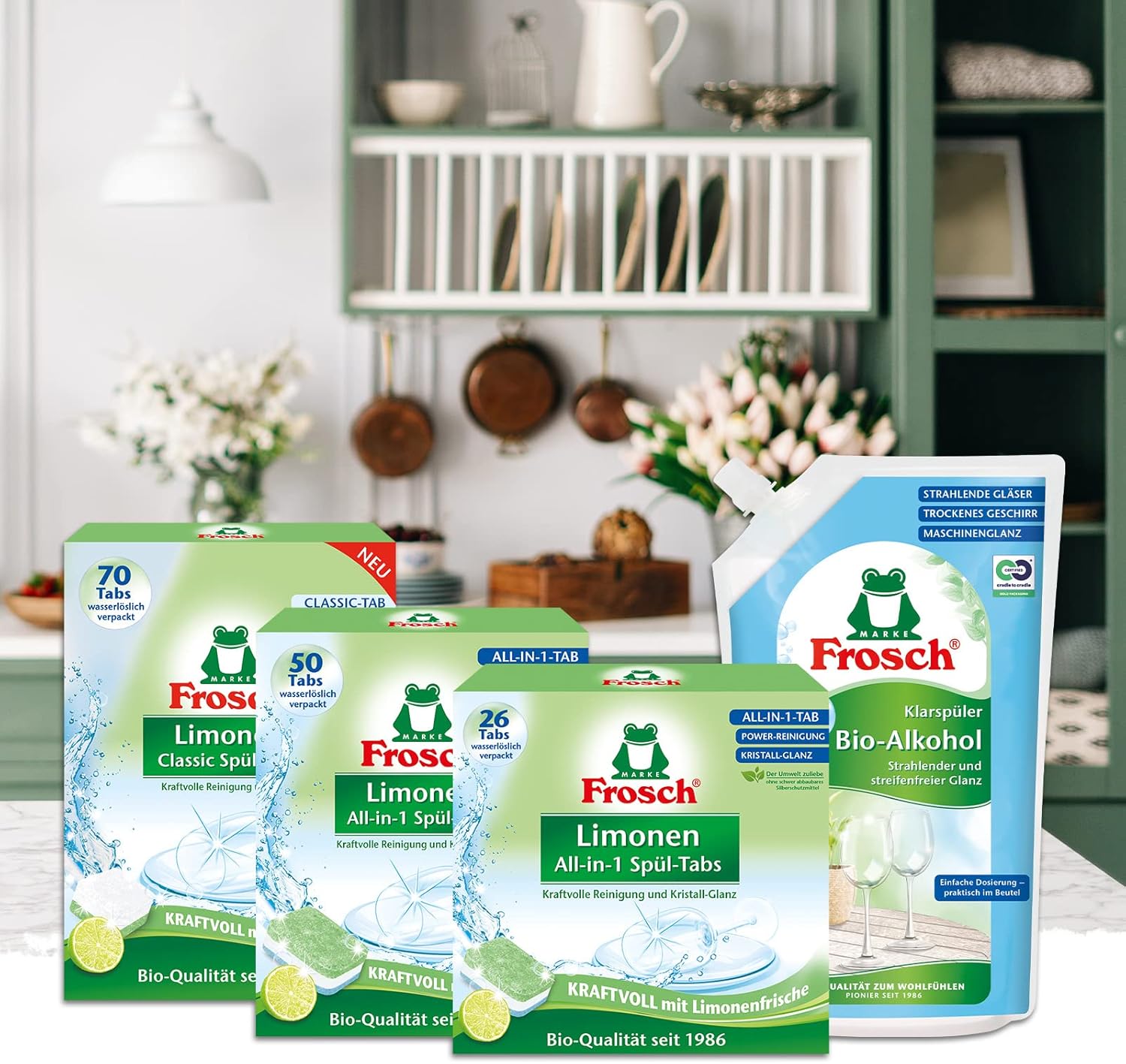 Frosch Rinse Aid 750 ml - 25.36 Fl Oz, Organic, Vegan, Unscented, 1 Pack