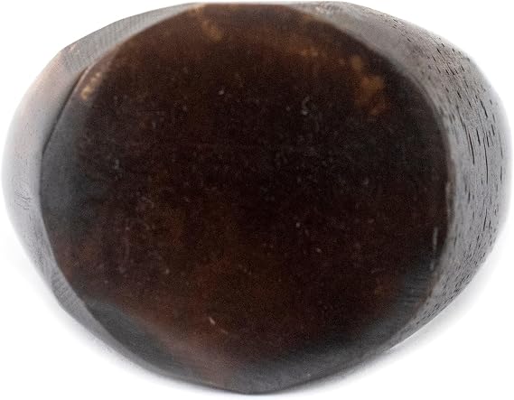 The Bead Chest Brown Batik Bone Ring