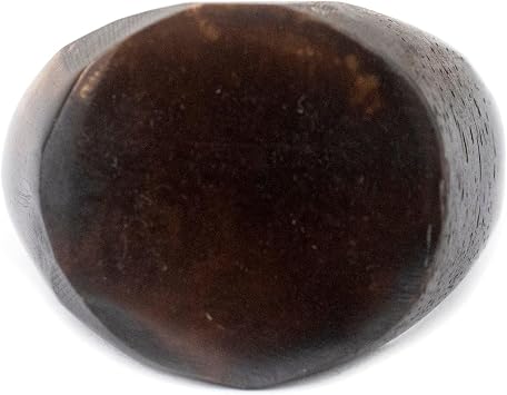 The Bead Chest Brown Batik Bone Ring
