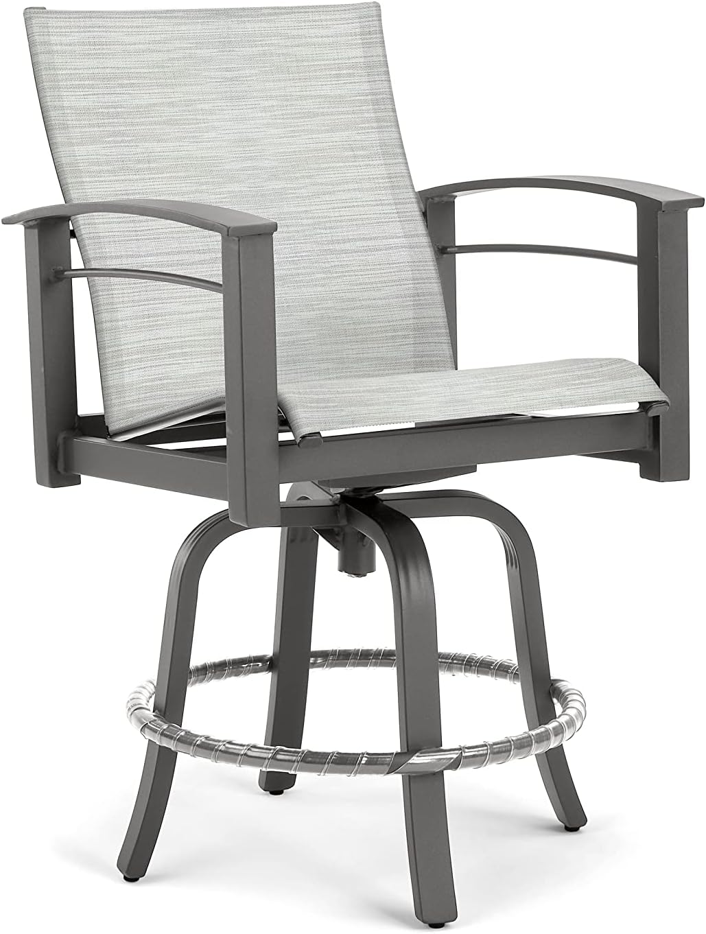 Winston Stanford Sling Swivel Balcony Stool, Gray Screen