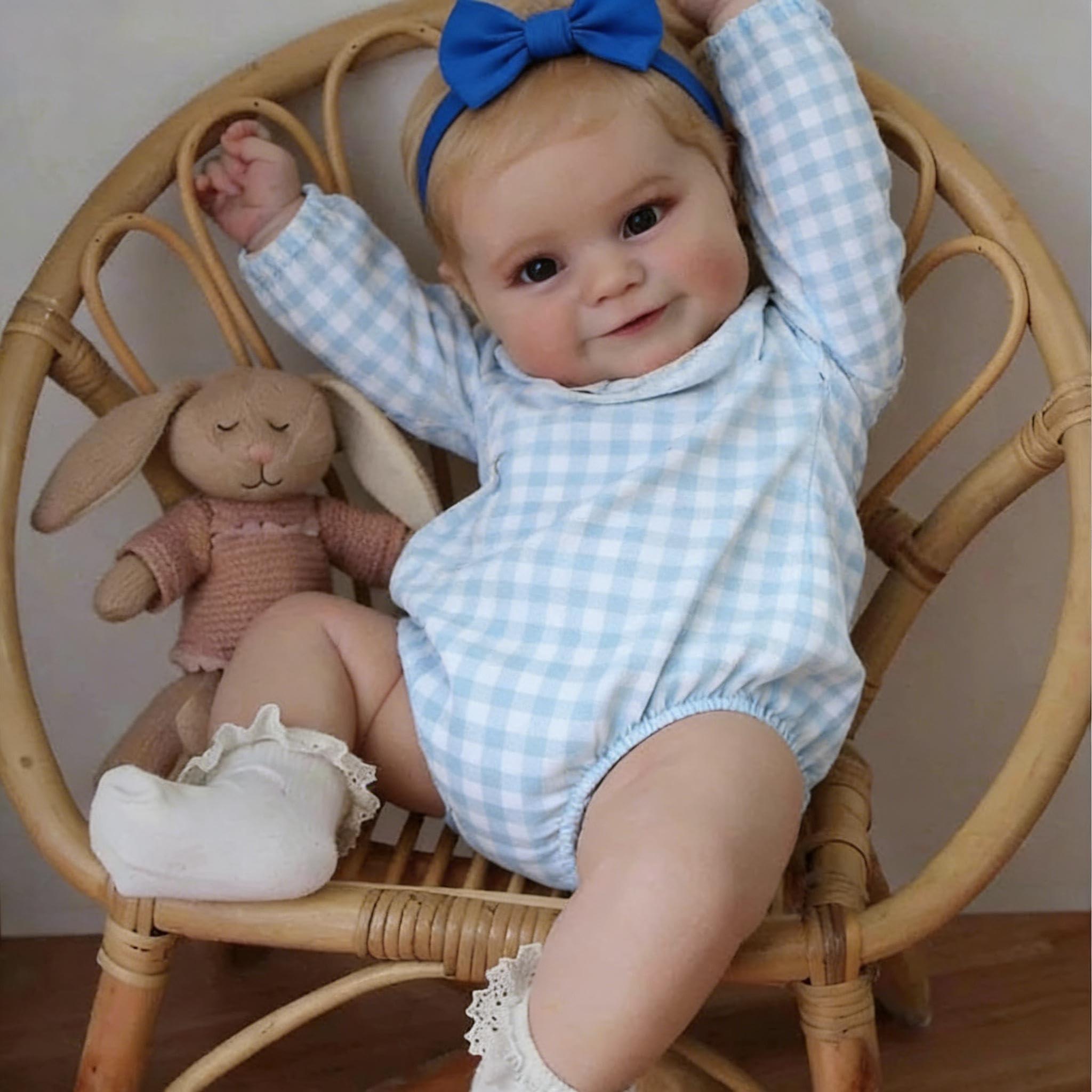 RXDOLL Bebe Reborn Fille 50cm Bébé Reborn Réaliste Silicone Plein Corps, Poupée Nouveau-né Réaliste Garçon en Silicone Poupée Bébé Réaliste, Poupée Étanche pour Les Jouets des Filles
