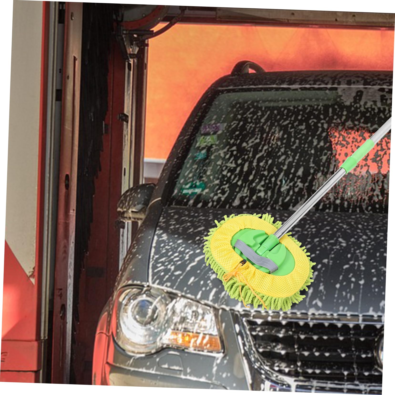 Mipcase Spazzola Vernice a per la 2 Graffia Sezioni, Non Pulizia di Lavaggio in Fibre, Manico Telescopico Auto Veicoli