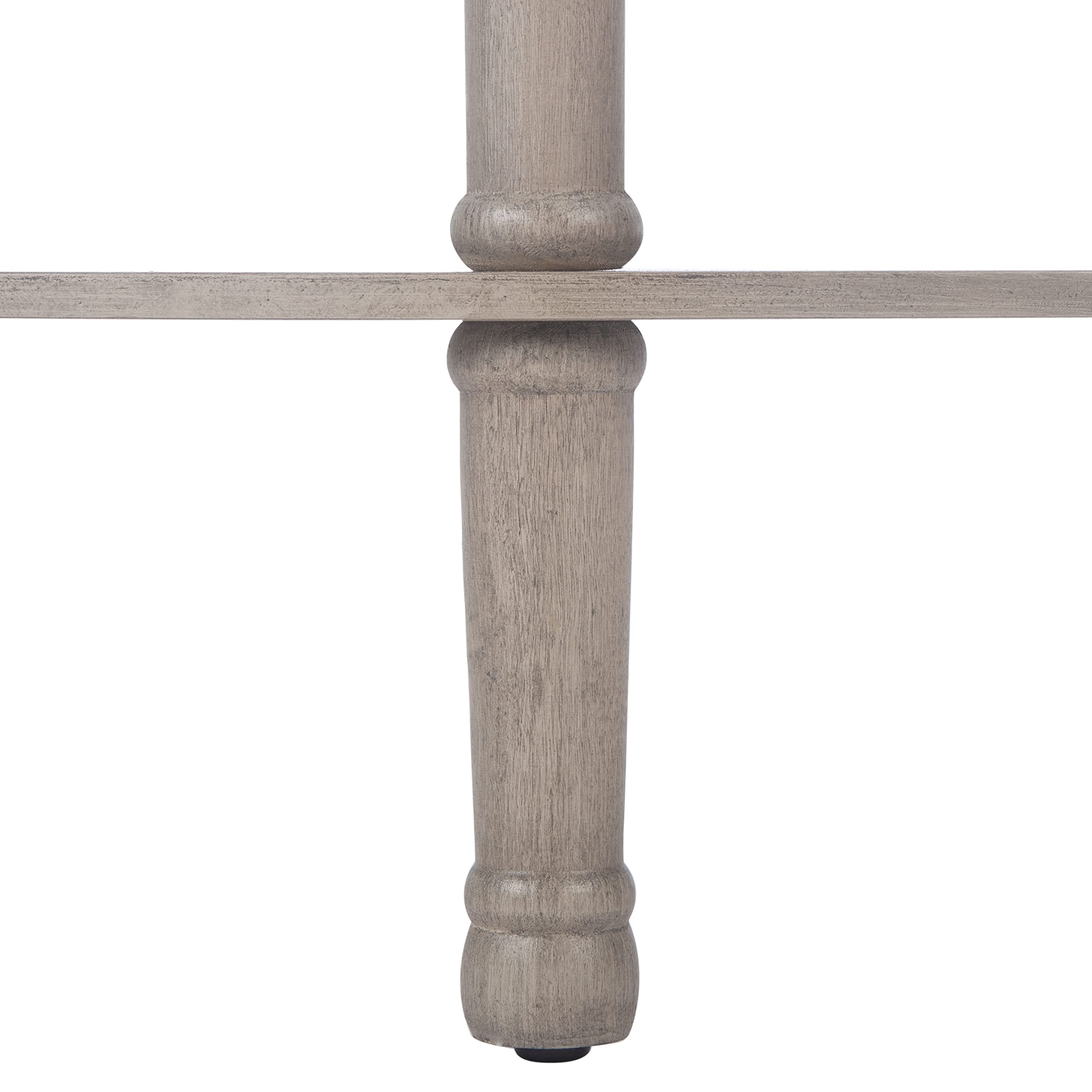 SAFAVIEH Zeitgenössisch Konsolentisch aus Holz, Greige, 70 x 30 x 70