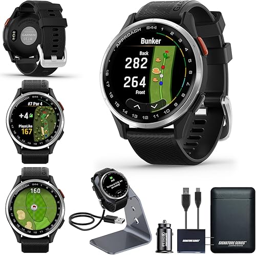 Miniatura 10 de Garmin Approach S70 Golf Smartwatch Pantalla AMOLED a todo color CourseView Maps Ejecución avanzada de tiro y alineación de putt Experiencia