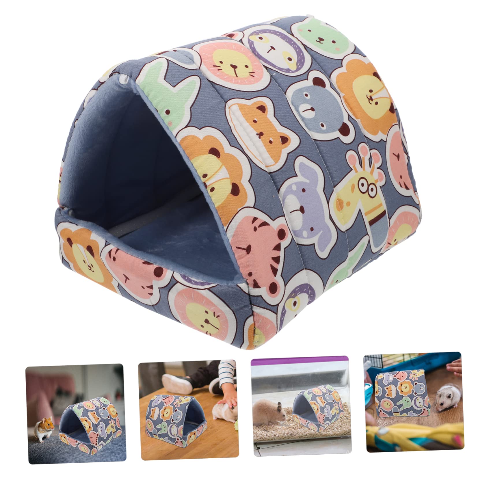 Mipcase 4stücke Plüschbett Für Kleine Haustiere Winterhamster Nest Atmungsaktive Und Bequeme Schlafgelegenheit Für Hamster Kaninchen Und Andere Kleintiere Für Optimalen Und Erholsamen