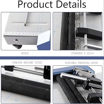 Booklet Maker Paper Folder Folding Machine,A3 MAX Paper Folding and Binding Machine,Booklet Folder Stapler Stapling Machine for Schools Print Stores, Offices