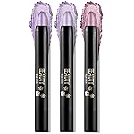Boobeen 3PCS Cream Eyeshadow Pencil Crayon Waterproof Brightener Stick Shimmer Pen Create Glitter Eye Makeup, Easy to Use