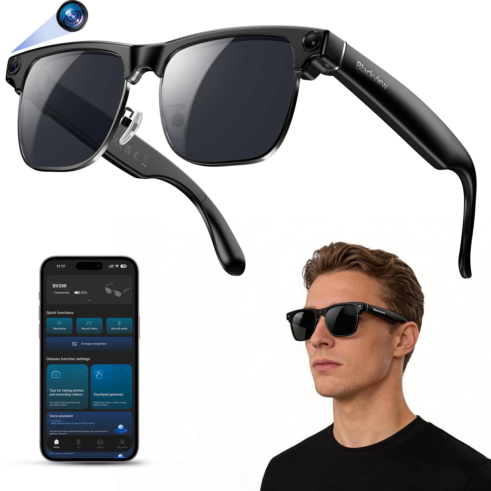 Blackview AI Smart Glasses