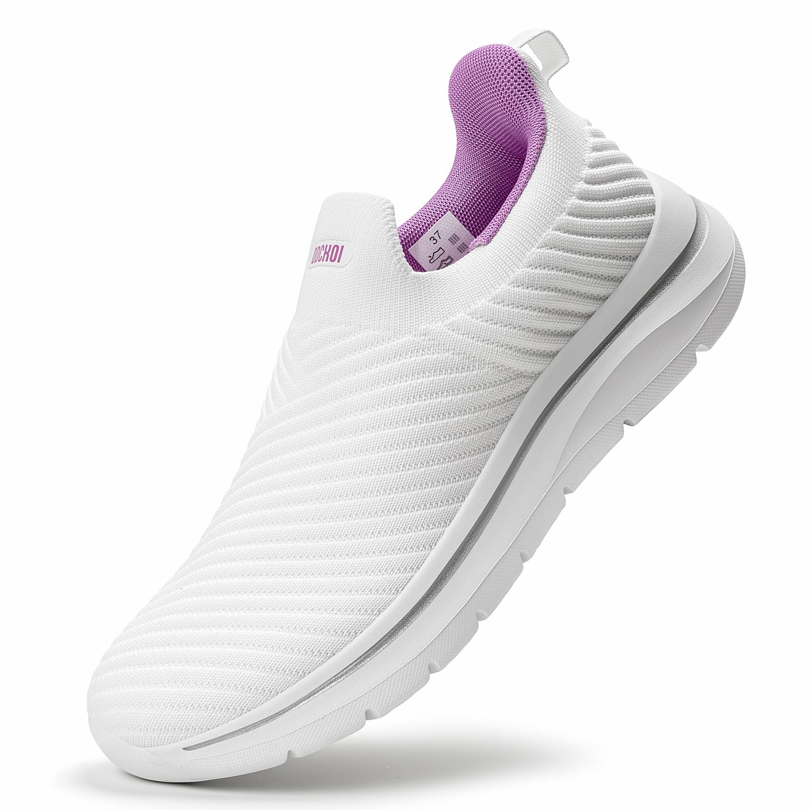 ODCKOI Slip on Damen Sneakers Bequem Atmungsaktiv Walkingschuhe Damen Leicht Jogging Fitness Turnschuhe