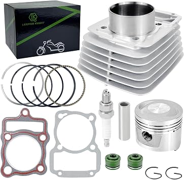 62mm Cylinder Piston Ring Gasket with Spark Plug Top End Rebuild Kit for CG150cc Taotao Lifan Dirt Bike Pit Bike ATV Motorcycle