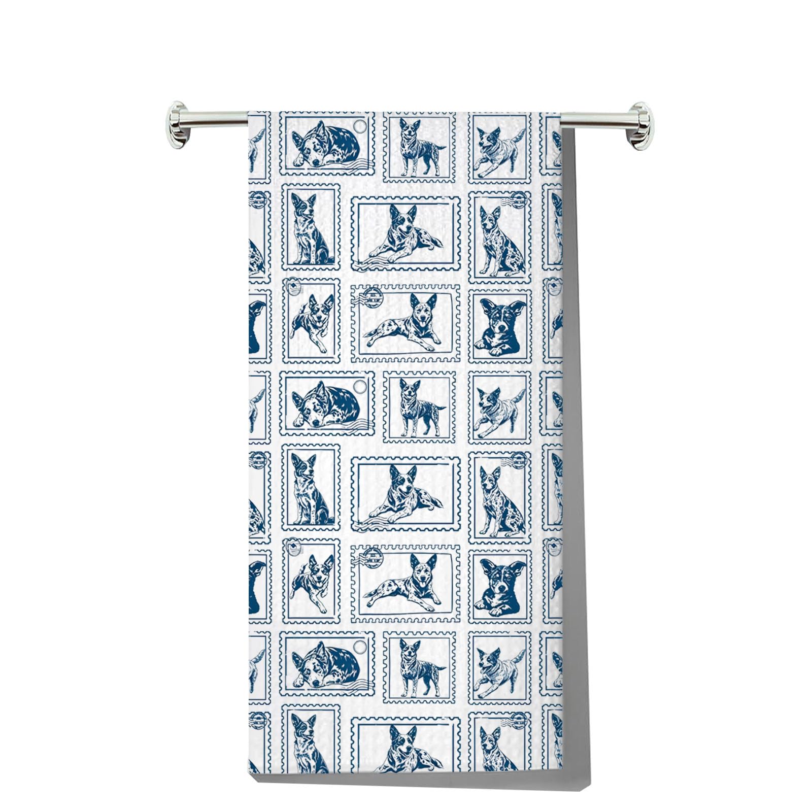 Toallas de cocina Blue Heeler de perro ganado australiano para regalo y manos