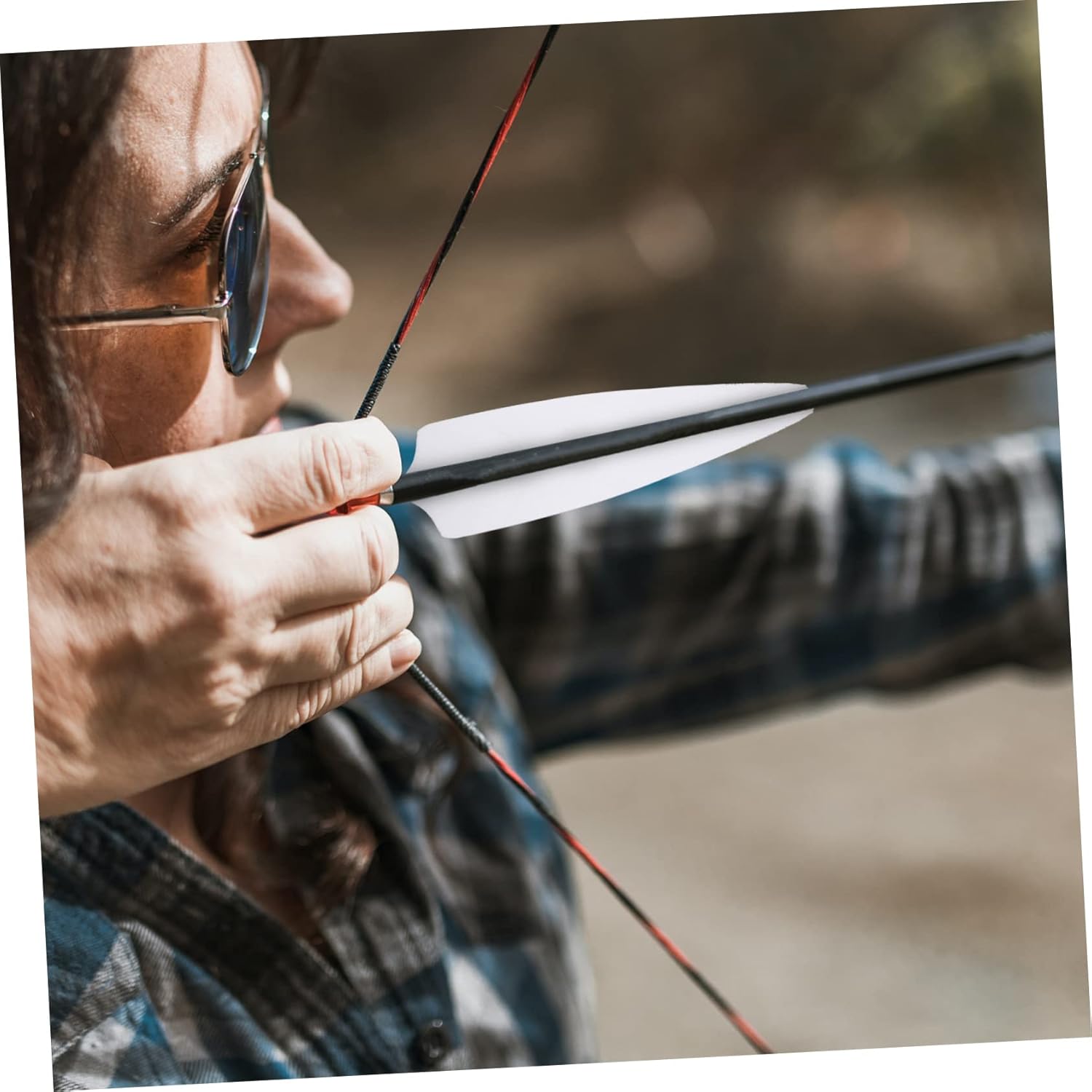 Toyvian Real Turkey Arrow Tails for Archery Props Lightweight and Stable Accessory for Improved Accuracy for DIY