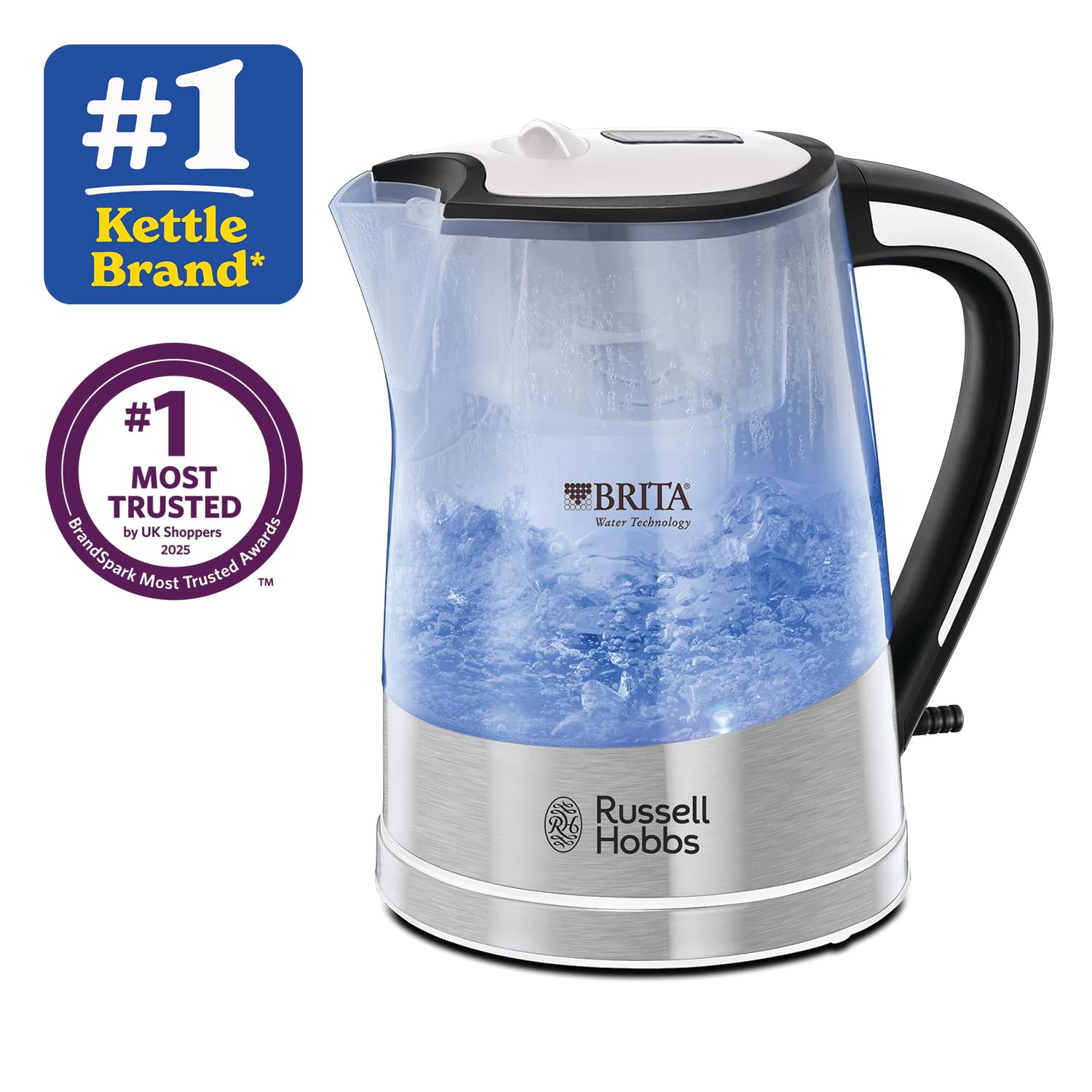 Image secondaire de Russell Hobbs - 22851 - Bouilloire sans fil avec filtre 1L 2200 W - Acier chromé