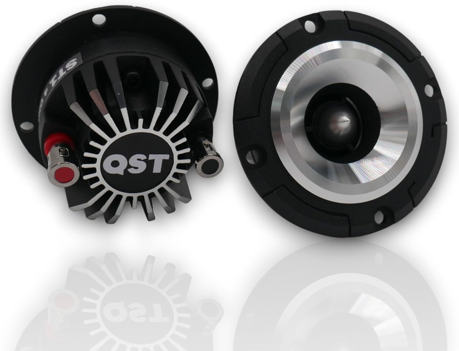 QST ST-1 Super Bullet Tweeter Neodiumum with Aluminum heatsink for 106DB High Sensitivity 4Ohms 20KHZ 1 inch Coil (Pair)