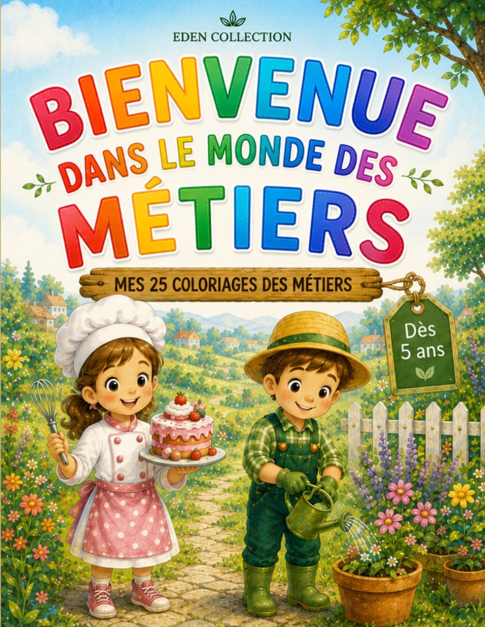 Bienvenue au monde des métiers: 25 coloriages des métiers dès 5 ans