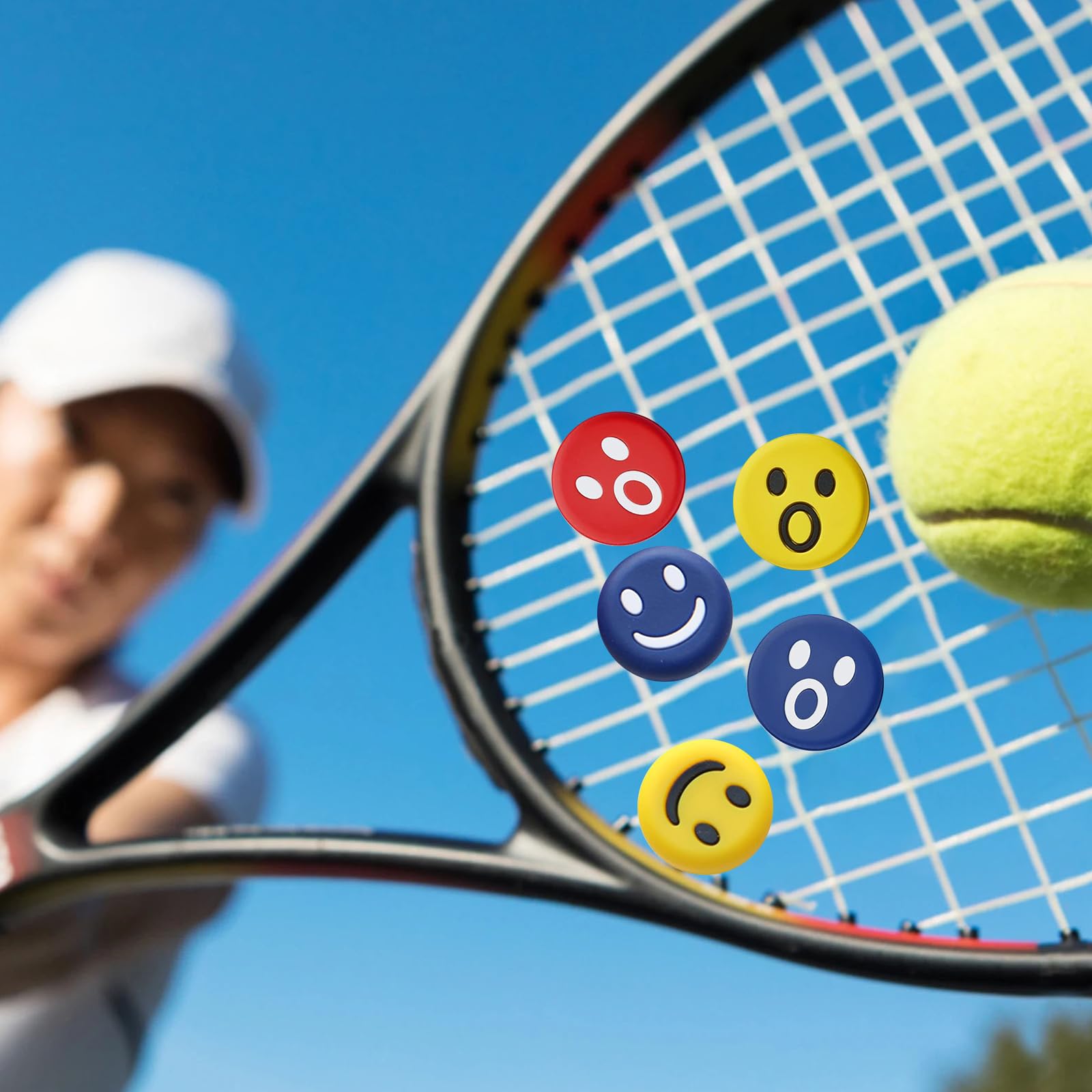 ifundom 5 Set Ammortizzatori per Racchette Tennis Silicone Confezione
