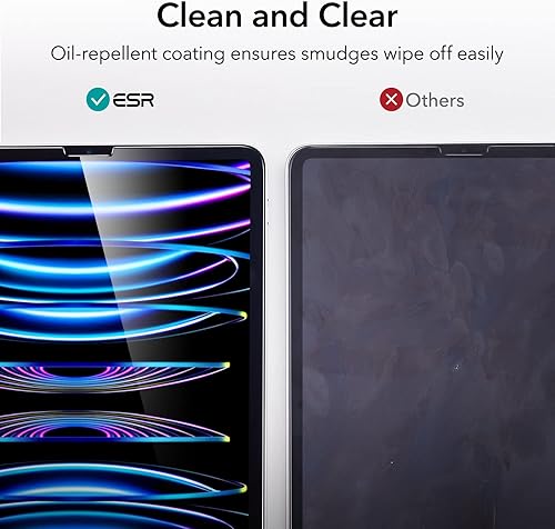Miniatura 7 de ESR Paquete de 2 protectores de pantalla para iPad Air de 54 generación (20222020), iPad Pro de 11 pulgadas (2022202120202018), película de vidrio