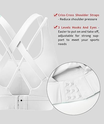 Miniatura 7 de Botel Sports Criss Cross Back Strap Bras for Women, Comfort Support Bra