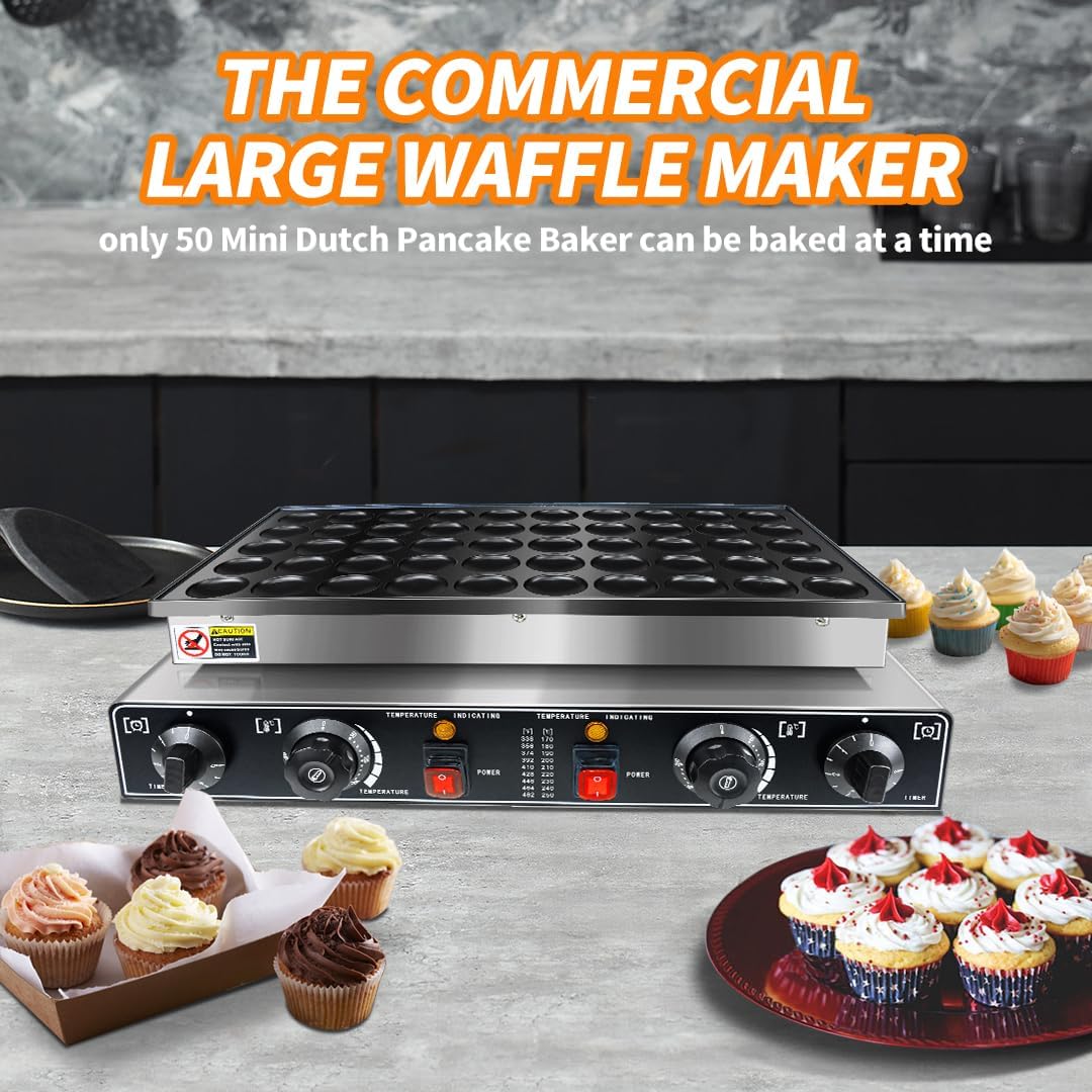 The YOOKTEN Commercial Mini Waffle Maker