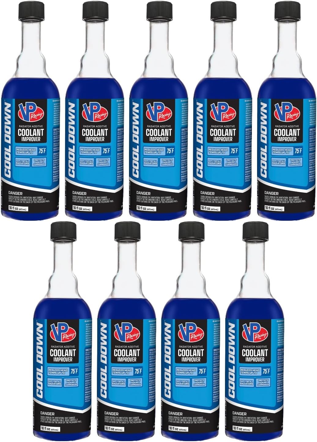 VP Racing Fuels 2085 Cool Down Coolant Performance Improver, 16 Ounces (9 Pack)