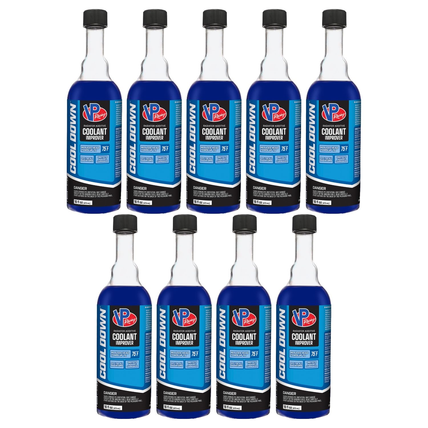 VP Racing Fuels 2085 Cool Down Coolant Performance Improver, 16 Ounces (9 Pack)