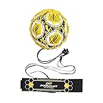 PodiuMax Hands-Free Soccer Kick/Throw Trainer, New Ball Locked Net Design, Adjustable Waist Belt & Cord Suit for All Levels (Fits Ball Size 3, 4, 5)