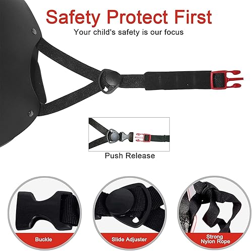 Miniatura 50 de BURSUN - Casco de bicicleta para niños con ventilación y ajustable, para niños de 2 a 14 años, casco multideportivo para patineta, patinaje