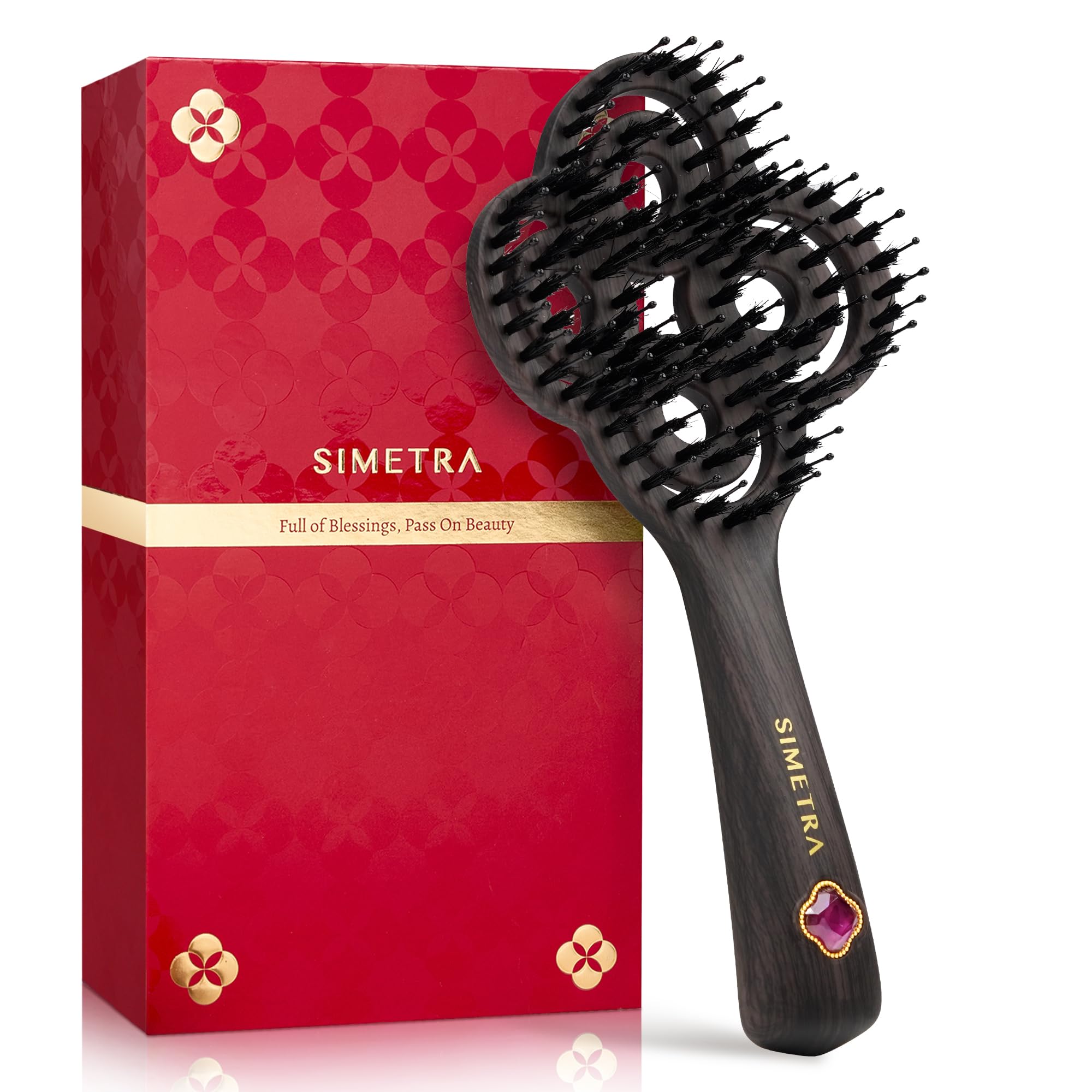 Curly Hair Brush,Boar Bristle Hair brush for Thick Curly Thin Long Short Wet or Dry Hair Flexible Bristles Effectively Prevent Tangles, Hair Brush for Men Women Kids