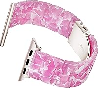 Vista 189 de Lightweight Resin Band For Apple Watch Series 11 10 SE 9 8 7 6 5 4 3 2 1 Ultra 3 2, Fashion Adjustable Replacement Strap for iWatch Bands 38mm 40mm