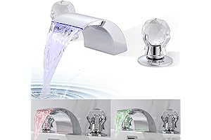 Crystal Ball LED Waterfall Faucet