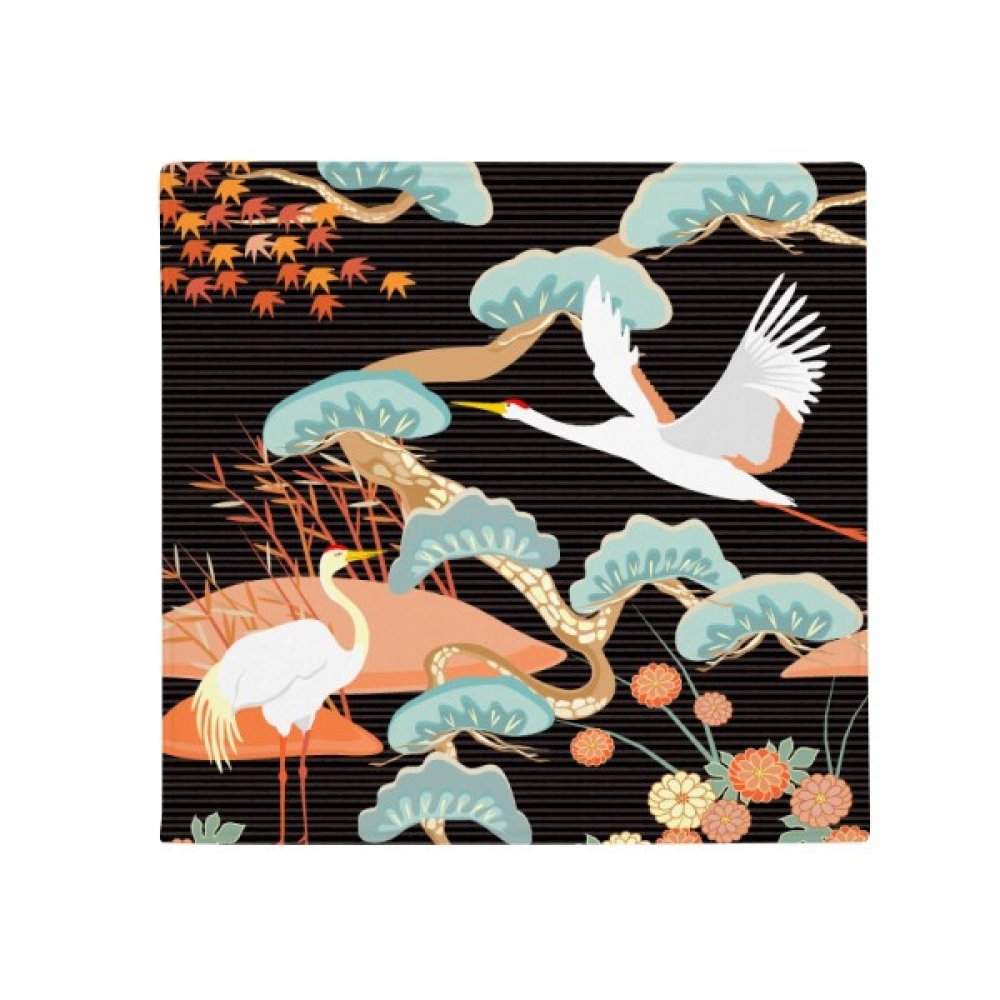 Tapis antidérapant animaux grues pivoines pour éviter les glissades au sol