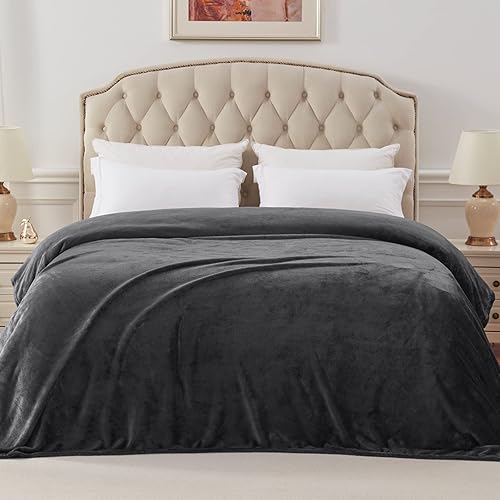 Miniatura 5 de Exclusivo Mezcla Manta de vellón para sofá, cama, súper suave y cálida, para uso en todas las estaciones, acogedora, afelpada, ligera, 90 x 104