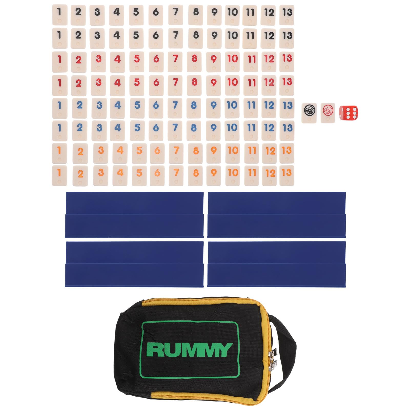 Gatuida 1 Juego de dominó Triangular de Viaje con Soportes, Incluye fichas de dominó Triangulares, clásico Juego de Mesa de Estrategia Familiar para niños y Adultos.