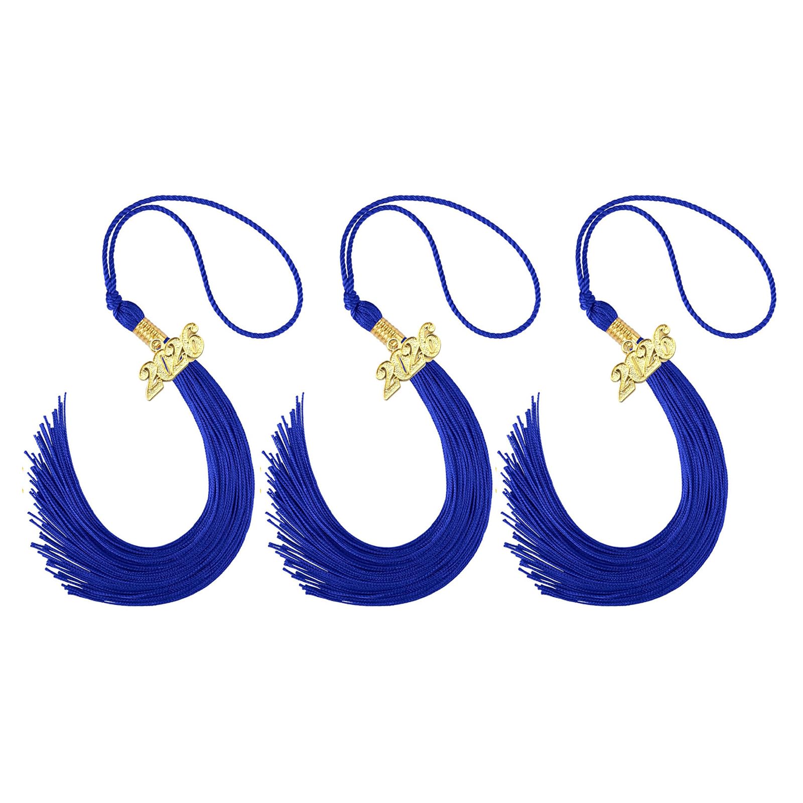 Tsophreniq 2026 Graduation Year Tassels with Rayon Strands for Ceremonies and Designs Tassels for Graduation Cap