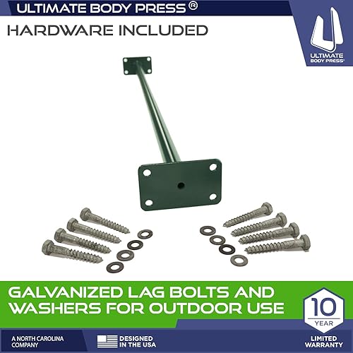 Miniatura 3 de Ultimate Body Press Barra de dominadas para exteriores, verde