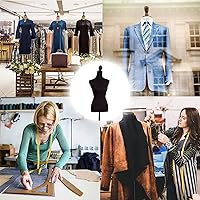 Vista 7 de HKLGorg Vestido de maniquí femenino de 60 a 67 pulgadas, altura ajustable, cuerpo de maniquí de pie con soporte de trípode, maniquíes para mujeres