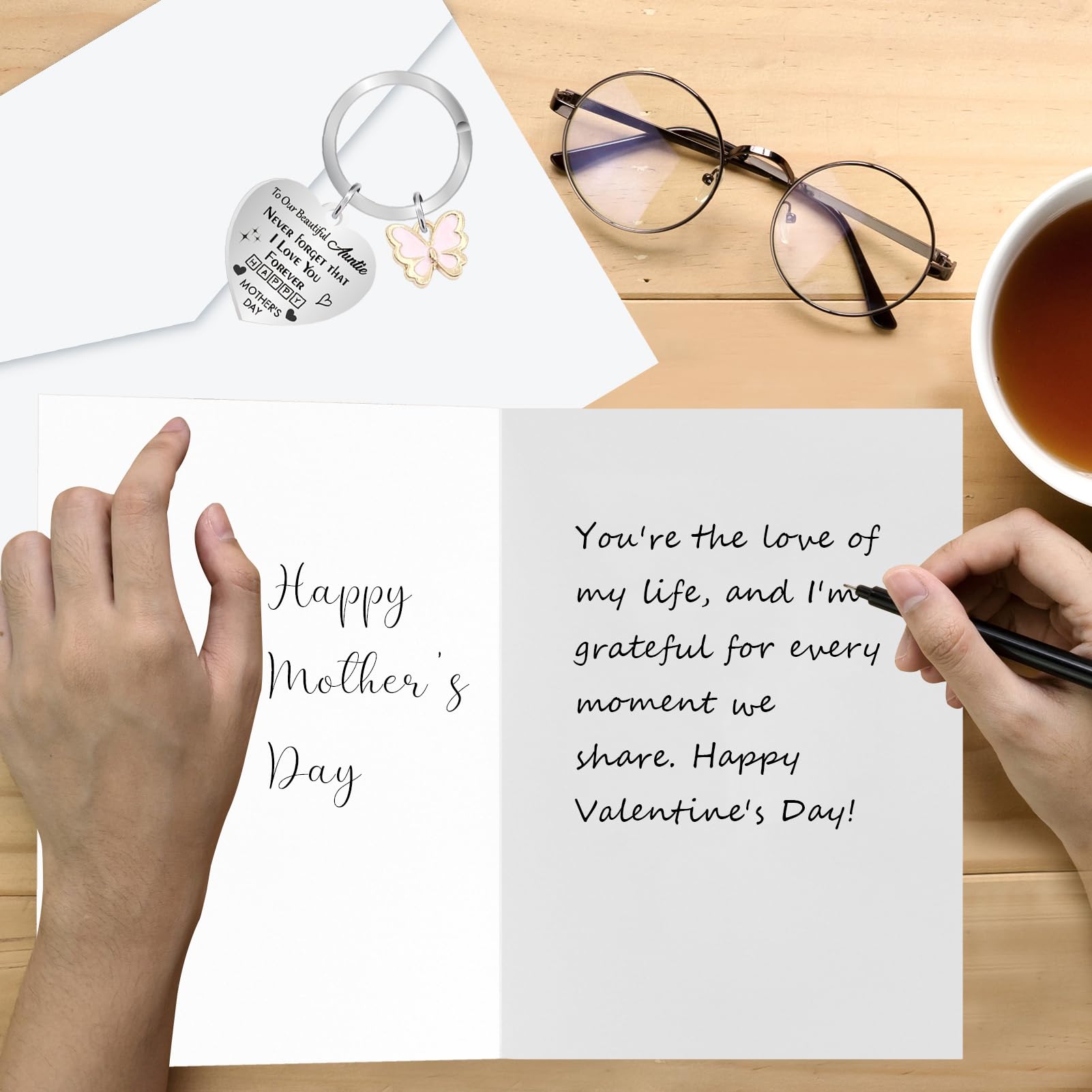 Mothers Day Card for Auntie Mothers Day Auntie Gifts, Auntie Mothers Day Card with Envelope - Image 3