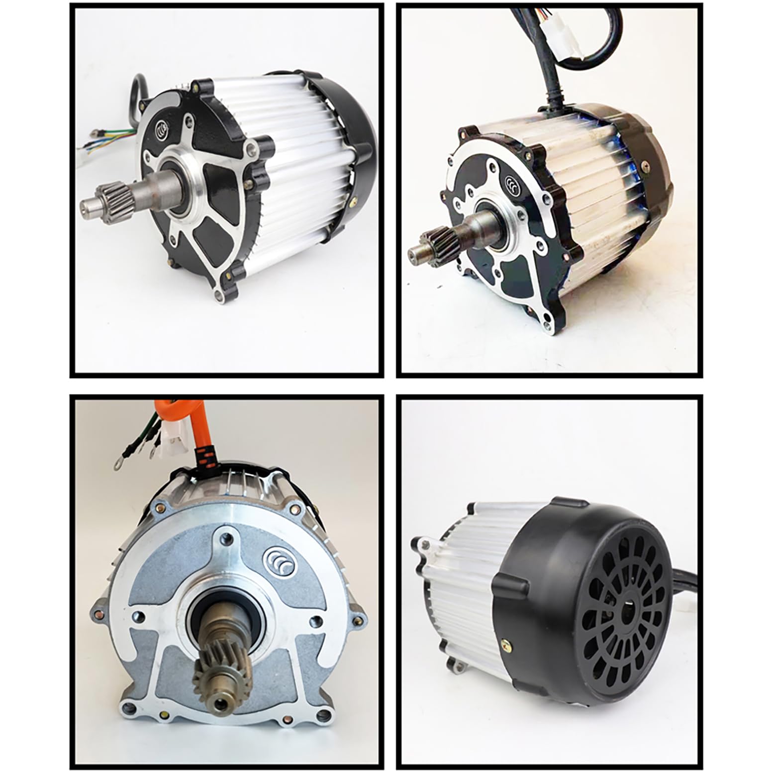 350W-1800W Motore Brushless Per Triciclo Elettrico 48V / 60V Motore Elettrico Brushless Con Controller 3000r/Min Motore A 5 Fori E 16 Denti Per Il Triciclo E La Bicicletta Fai Da Te