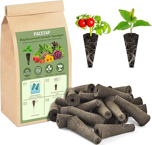 Miniatura 8 de PACETAP Esponjas de cultivo paquete de 80 esponjas de cultivo a granel compatibles con esponjas AeroGarden esponjas de crecimiento de repuesto
