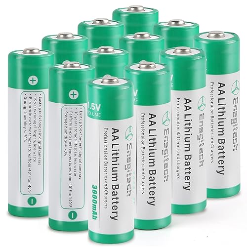 Enegitech AA Lithium Battery, Double A Lithium Battery 1.5V for