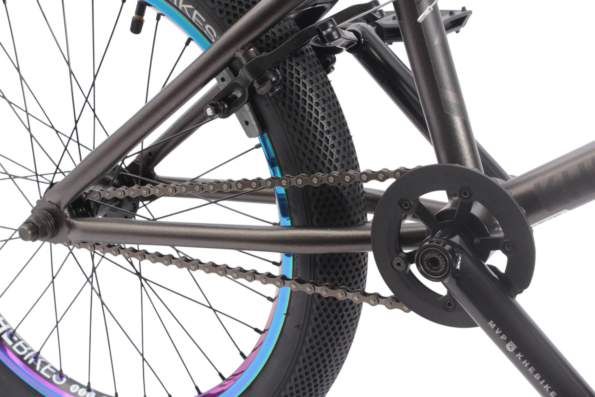 KHE Acme 20 pollici BMX - 11,1 kg - 21,25 pollici TT - 3 pezzi CrMo manovella - rotore - pneumatici da 2,40 pollici - Big Rider fino a 2,05 m - 2025