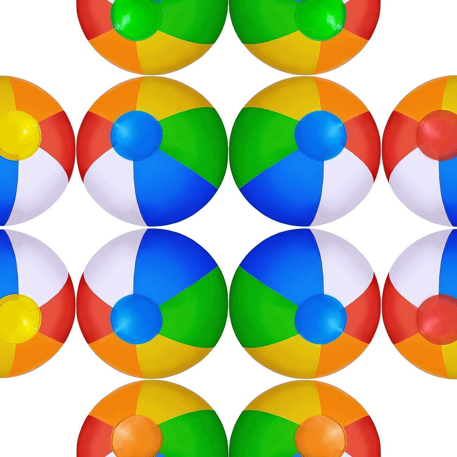 Beach Ball 6/12 Pack -30cm Beach Balls for Kids - Beach Toys for Kids & Toddlers, Pool Games, Pool Toy - Bulk Hawaiian Tropical Theme Party Decorations Favors Supplies