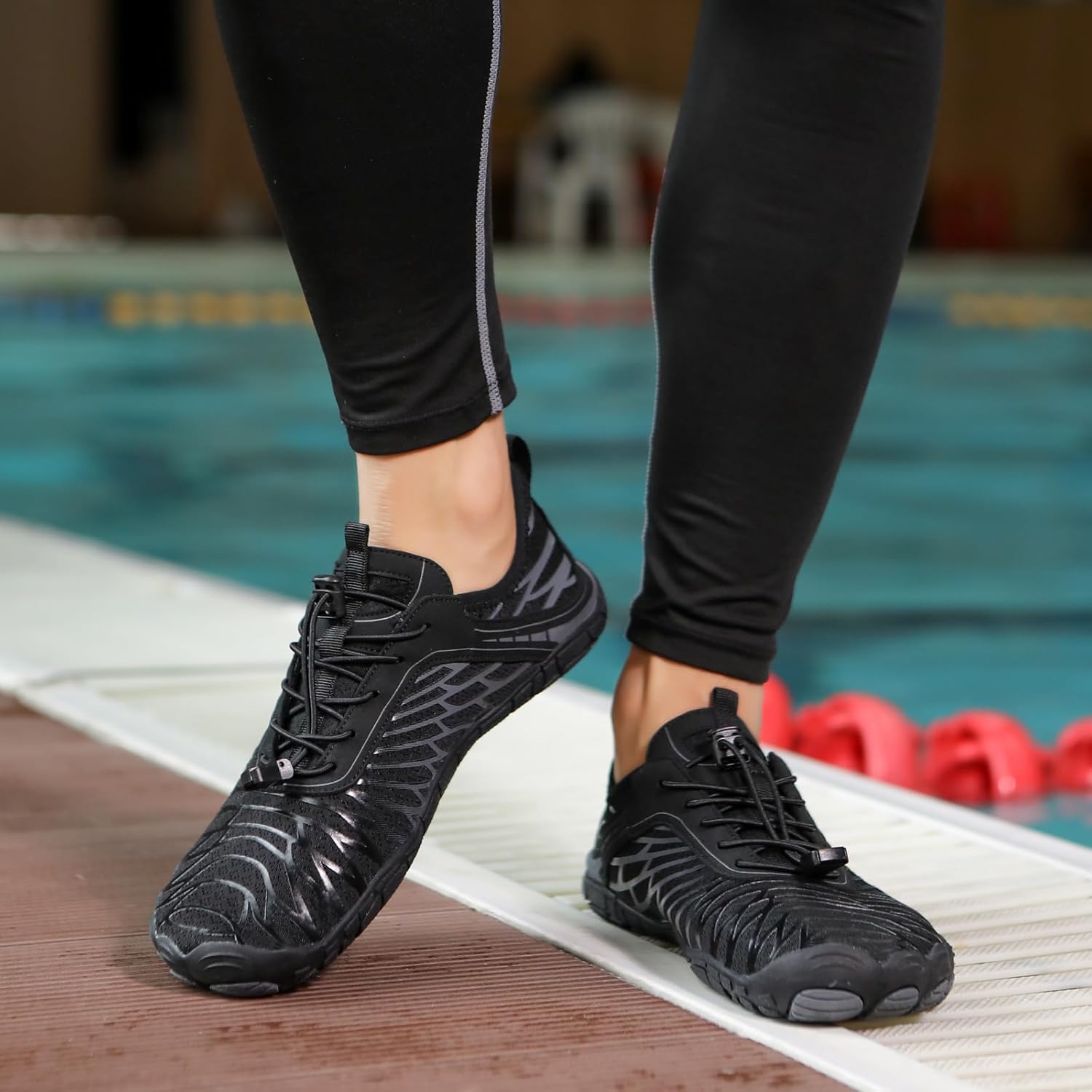 Hike Barefoot Shoes for Womens Men,Quick Dry Water Shoes,Beach Pool Aqua Swim Surf Hiking Walking Shoe,Non-Slip Athletic Footwear Wide Toe Water Shoe - Image 2