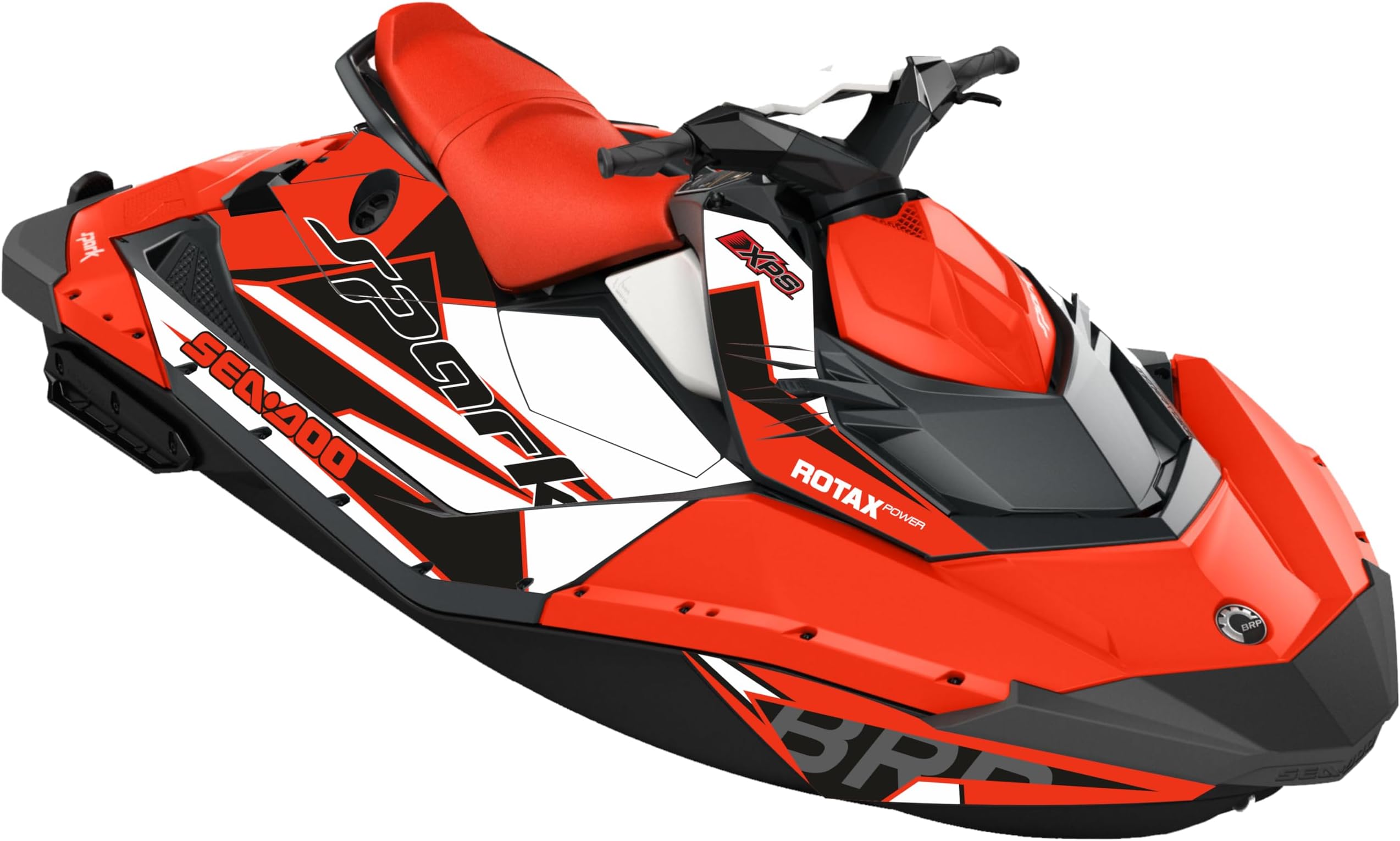 Fit for SeaDoo Spark 2UP 3UP Vinyl Sticker Decal Graphics Set – Jetski (2014-2019), Bubble-Free Technology, Protective Laminate, UV Resistant Decals (Red 3)