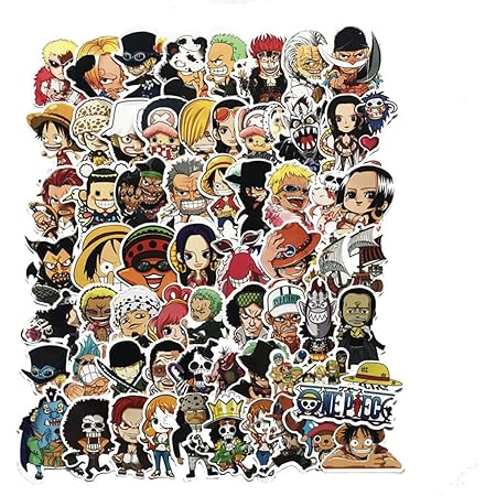 Amazon ワンピースステッカーパック 61枚 One Pieceワンピースコミック 防水ステッカー セットスーツケースステッカー 携帯のケース 携帯カバーデコレーション パソコン ラップトップ 冷蔵庫用ステッカー シール ステッカー おもちゃ