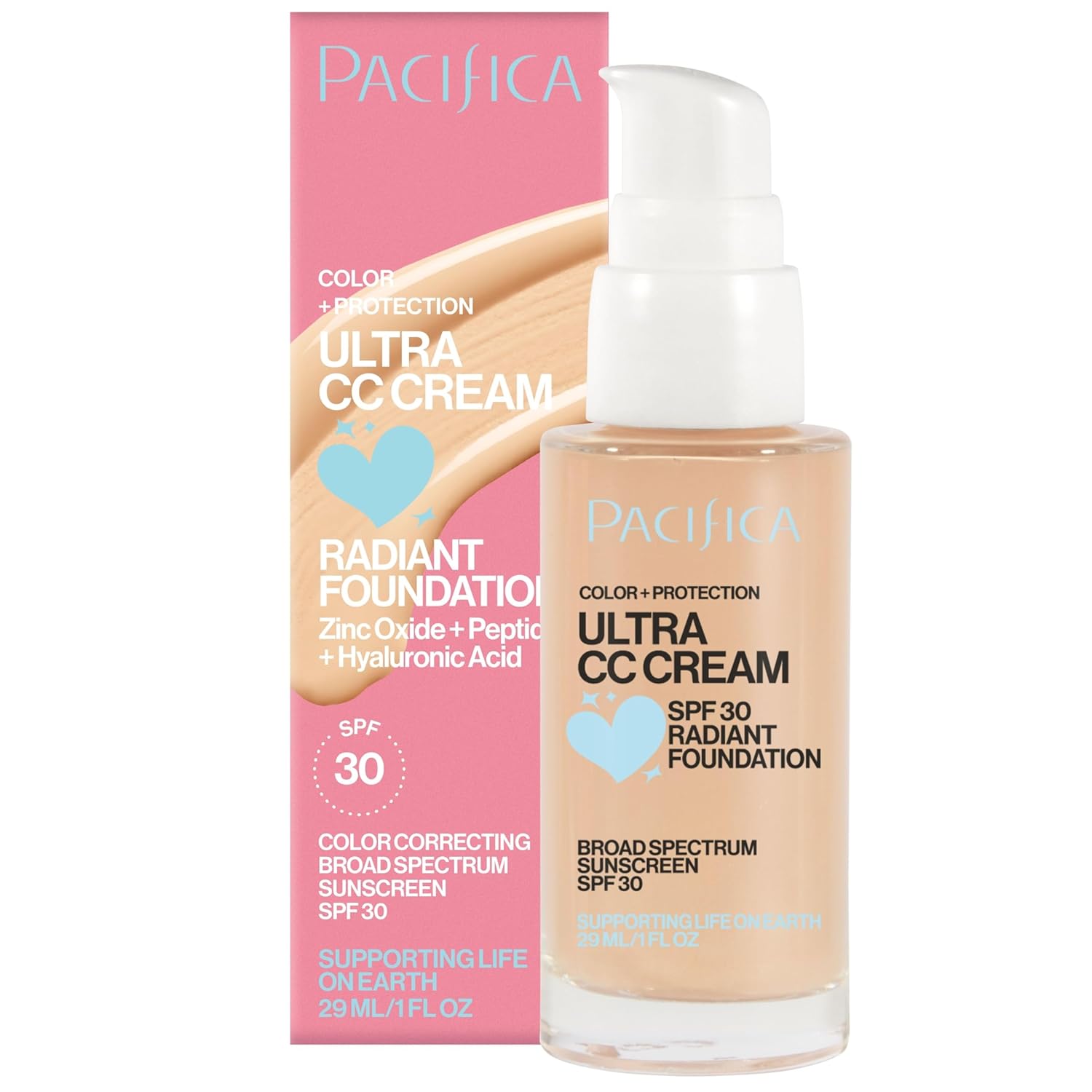 Pacifica Ultra CC Cream Radiant Foundation SPF 17 -Neutral Fair – Medium Coverage Color Correcting Cream, Dewy Finish, Mineral SPF, 1 oz - Image 19