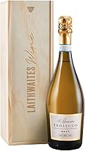 Laithwaites Prosecco Gift Set (Il Papavero Prosecco Sparkling Wine) Wooden Gift Box, Italy, Glera Grape, 10.5% ABV