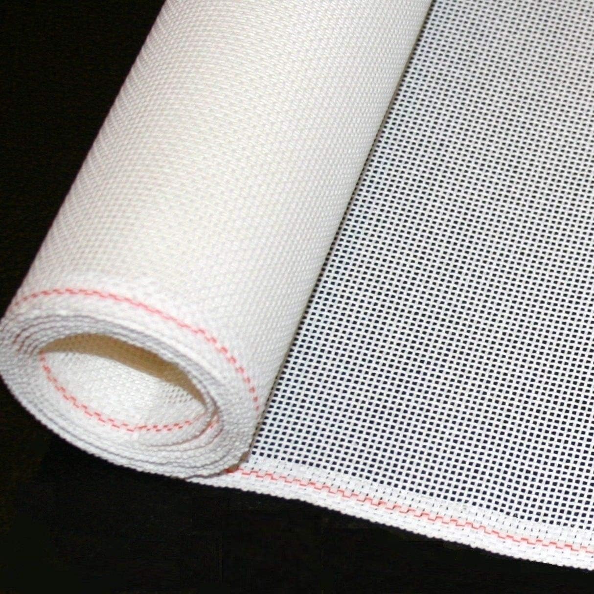 Needlepoint Blank Canvas Zweigart Mono Deluxe Orange Line 13 Mesh