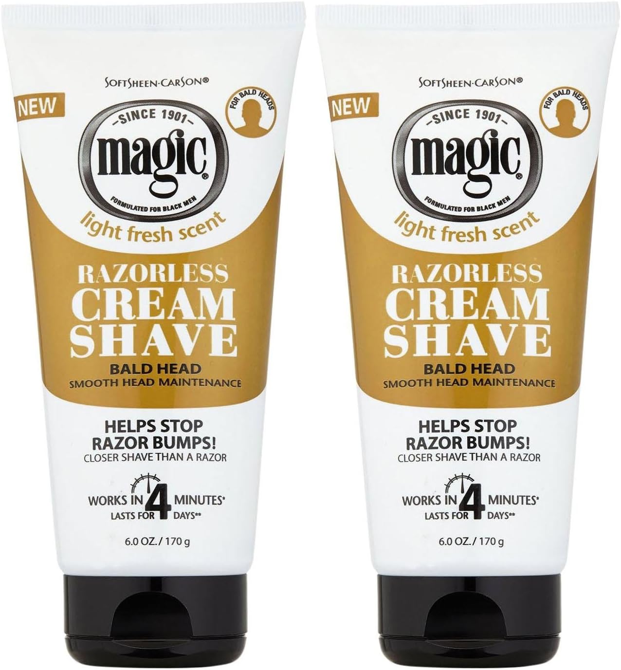 Magic Shave Cream Shave, Smooth - 6 oz - 2 pk