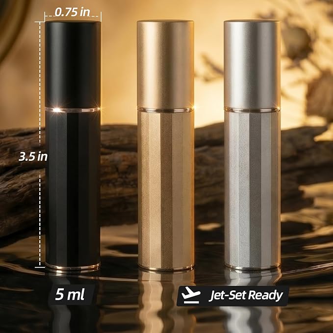 Perfume Atomizador Recargable de Viaje 3 piezas 5ml miniatura 2